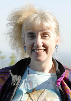 Susan in mountains