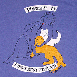 woman is dog's best friend