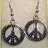 peace sign earrings