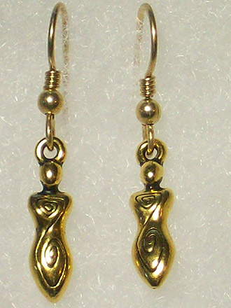 Spiral Goddess earrings